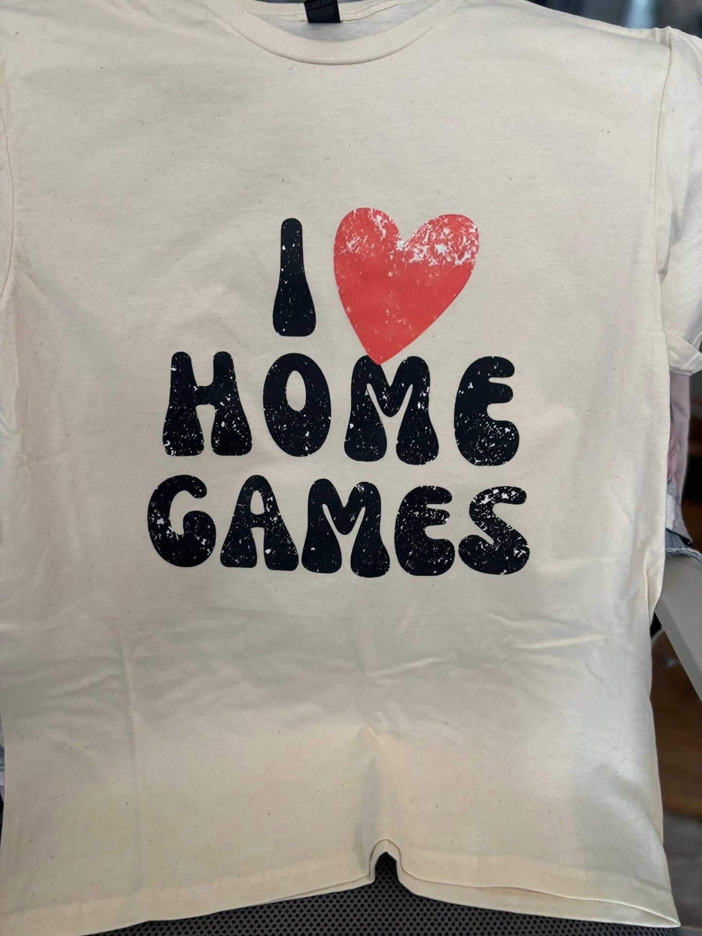 Short Sleeve. Home Games. Tan. Medium