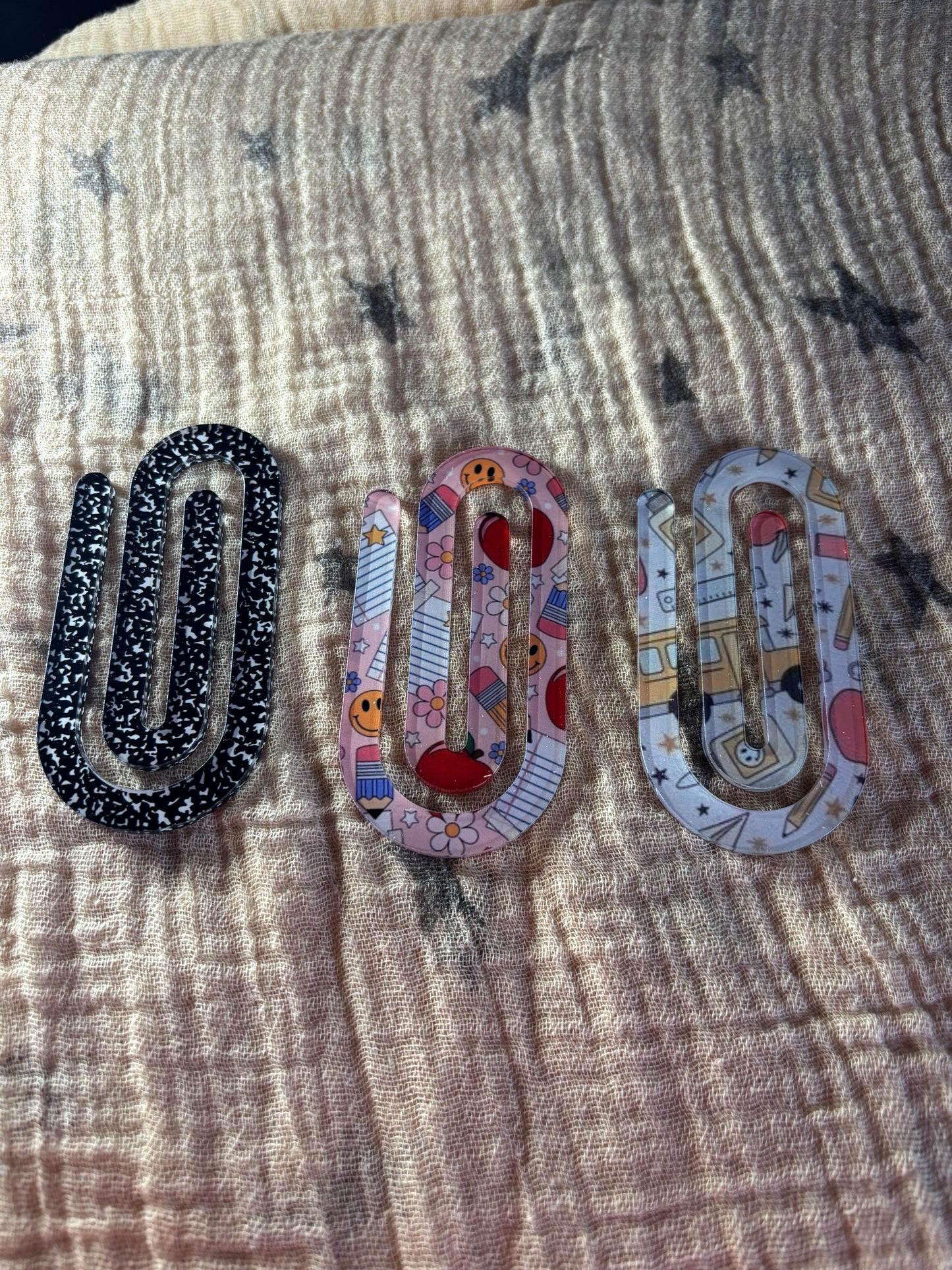 Large Acrylic Paperclips